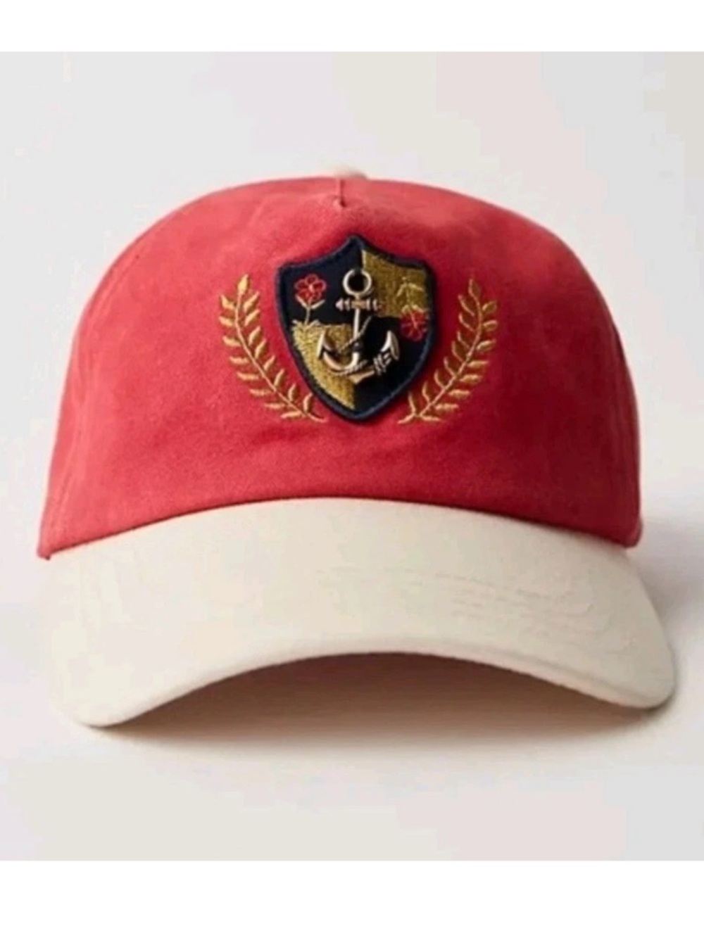NWT Free People Anchor Charmed Baseball Hat Nautical Embroidered Cap